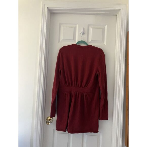 Patagonia Loislee Wrap Cardigan Womens Large Raspen Red Sweater Long Sleeve - Picture 5 of 7
